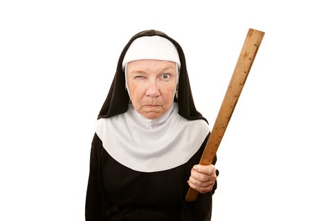 nun-with-ruler
